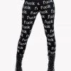Lip Service FUCK Print Leggings