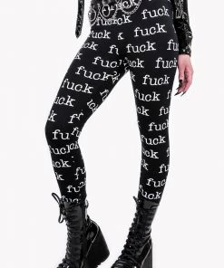 Lip Service FUCK Print Leggings