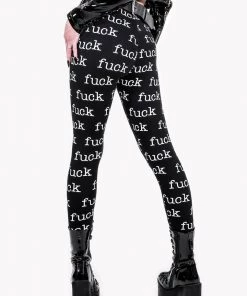 Lip Service FUCK Print Leggings