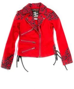 Lip Service Archive Vintage Leopard Moto Jacket