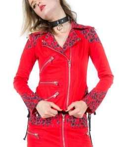 Lip Service Archive Vintage Leopard Moto Jacket