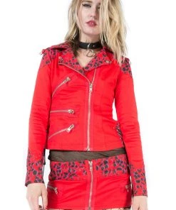 Lip Service Archive Vintage Leopard Moto Jacket