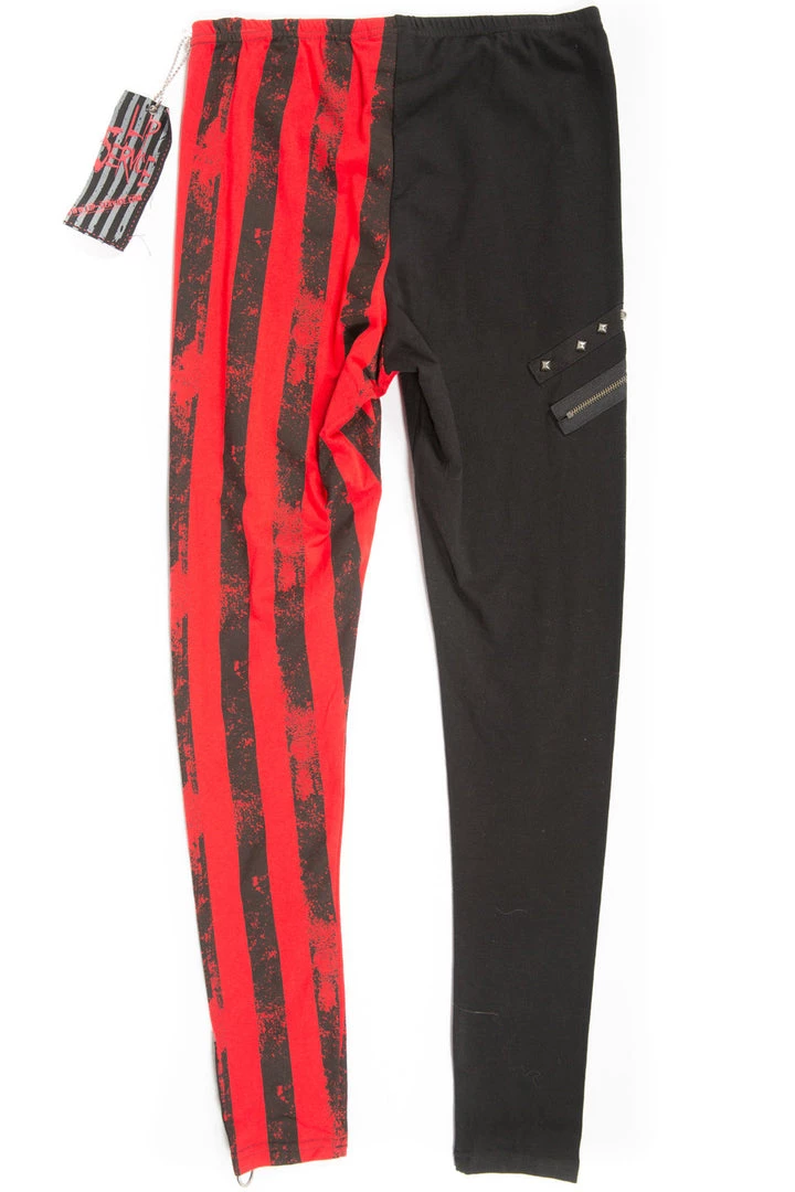 Lip Service Vintage Batz & Bones Striped Leggings Archive 5 Lip Service Vintage Batz & Bones Striped Leggings Archive