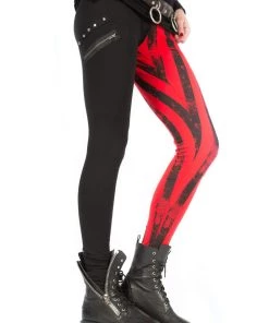 Lip Service Vintage Batz & Bones Striped Leggings Archive 7 Lip Service Vintage Batz & Bones Striped Leggings Archive