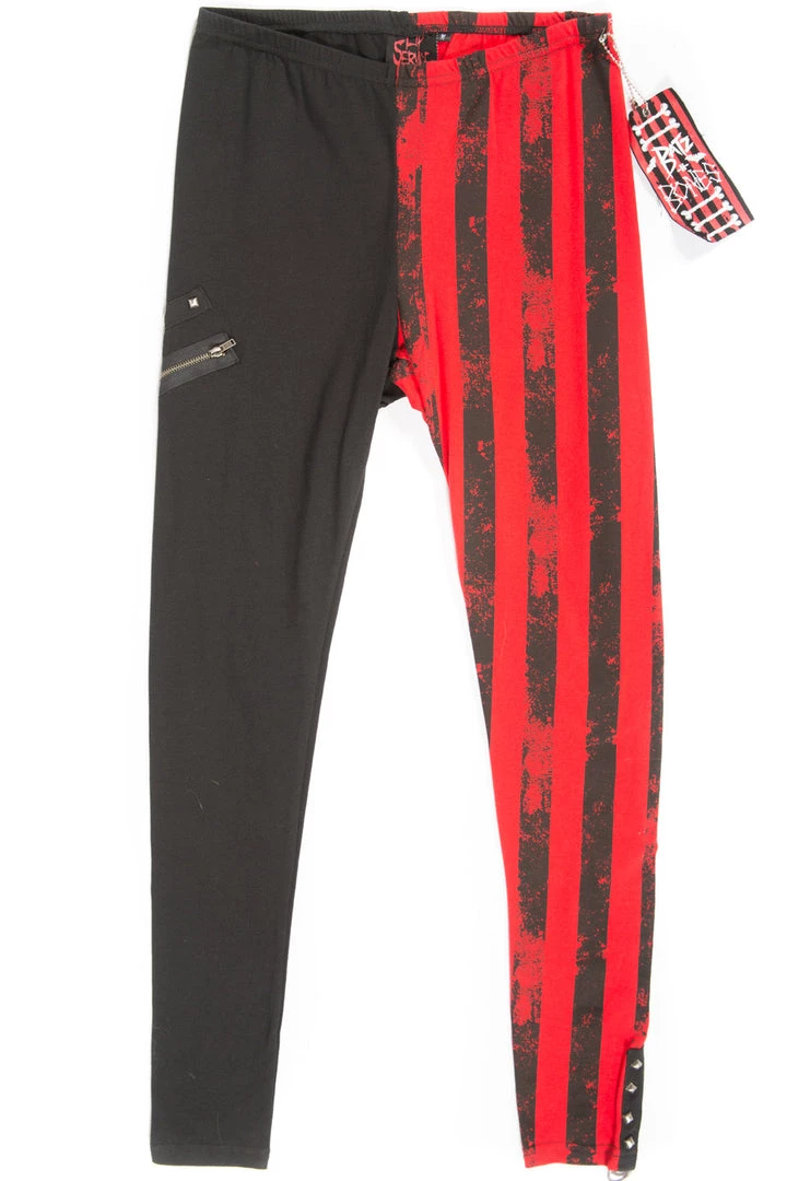 Lip Service Vintage Batz & Bones Striped Leggings Archive 4 Lip Service Vintage Batz & Bones Striped Leggings Archive